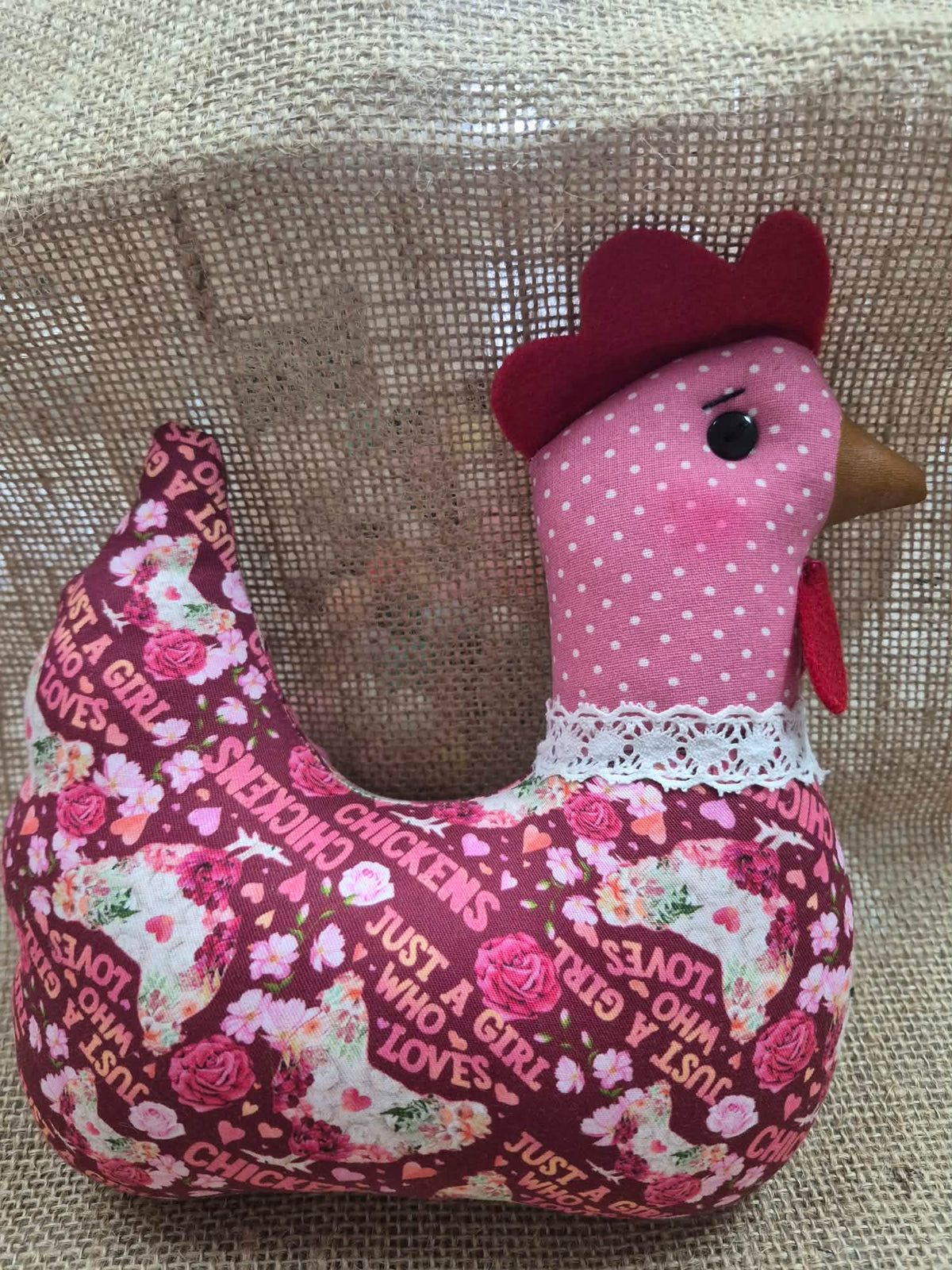 Aingeals Keepsakes Fabric Chicken