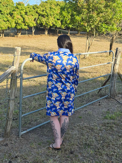 Sunny Cows Fishing Dress