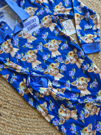 Sunny Cows Fishing Dress