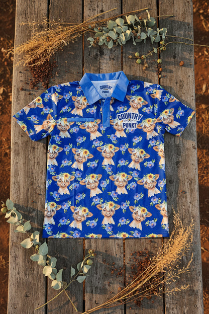 Sunny Cows Short Sleeve Fishing Shirt