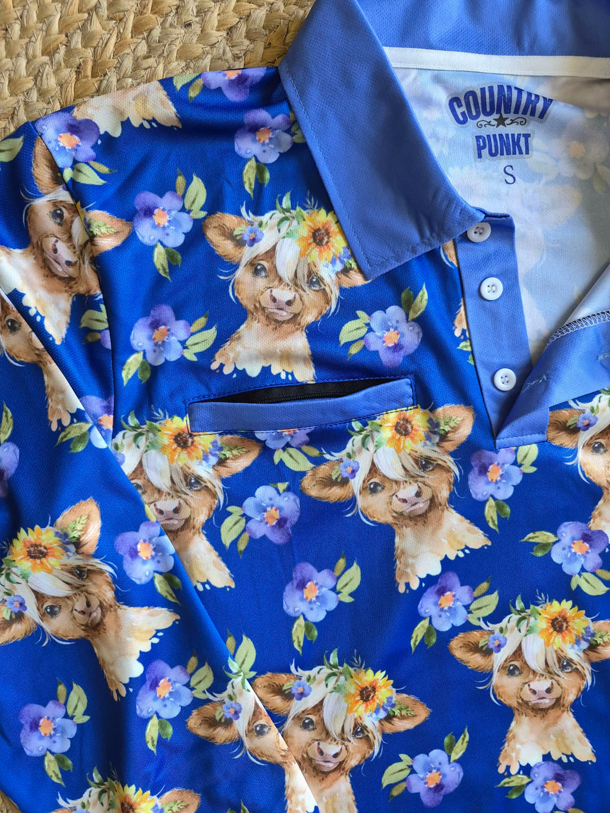 Sunny Cows Short Sleeve Fishing Shirt