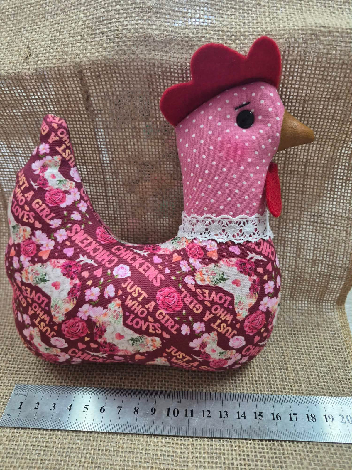 Aingeals Keepsakes Fabric Chicken
